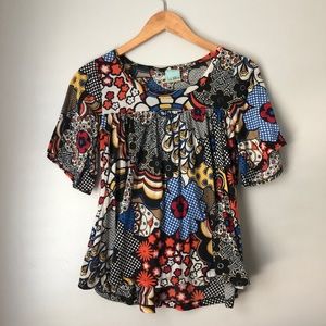 Floral bold print top